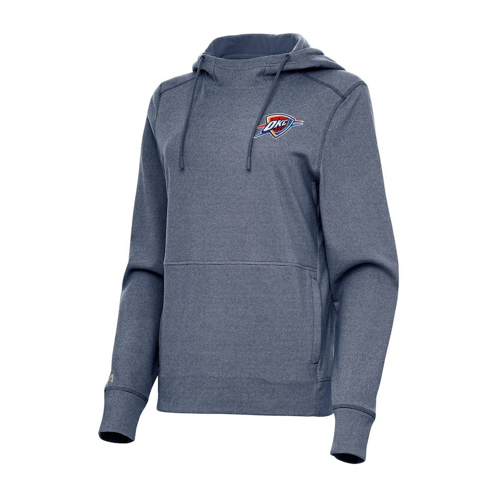 Oklahoma City Thunder Antigua Women's Justice Pullover Hoodie - Heather Navy discount