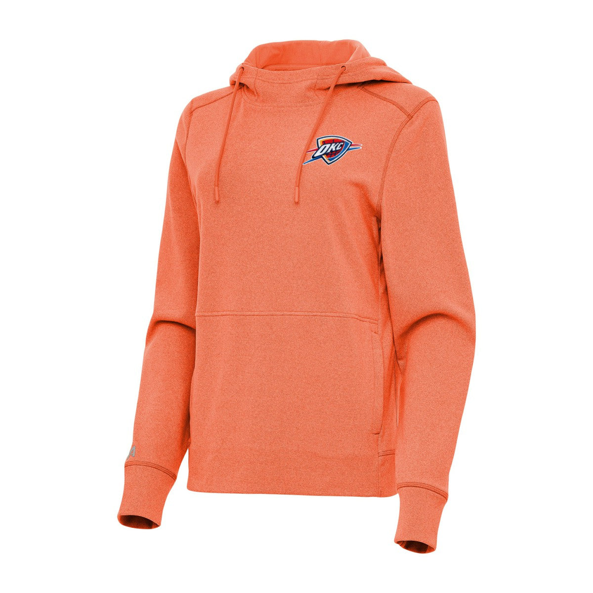 Oklahoma City Thunder Antigua Women's Justice Pullover Hoodie - Heather Orange sale
