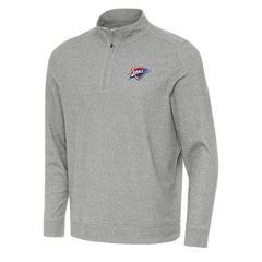 Oklahoma City Thunder Antigua Subtle Quarter-Zip Sweatshirt - Heather Gray sale