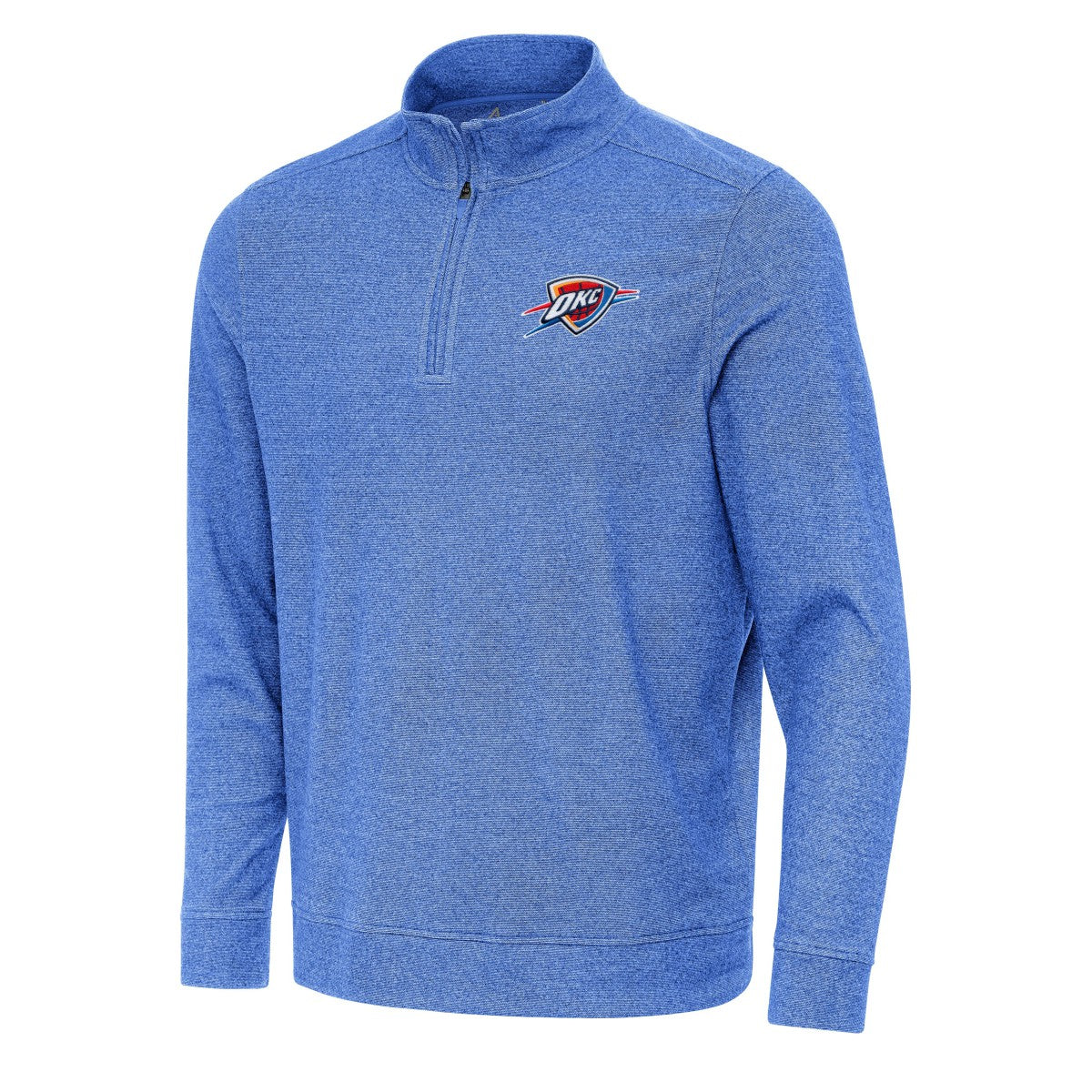 Oklahoma City Thunder Antigua Subtle Quarter-Zip Sweatshirt - Heather Royal cheap