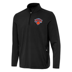 New York Knicks Antigua Perilous Quarter-Zip Sweatshirt - Black outlet