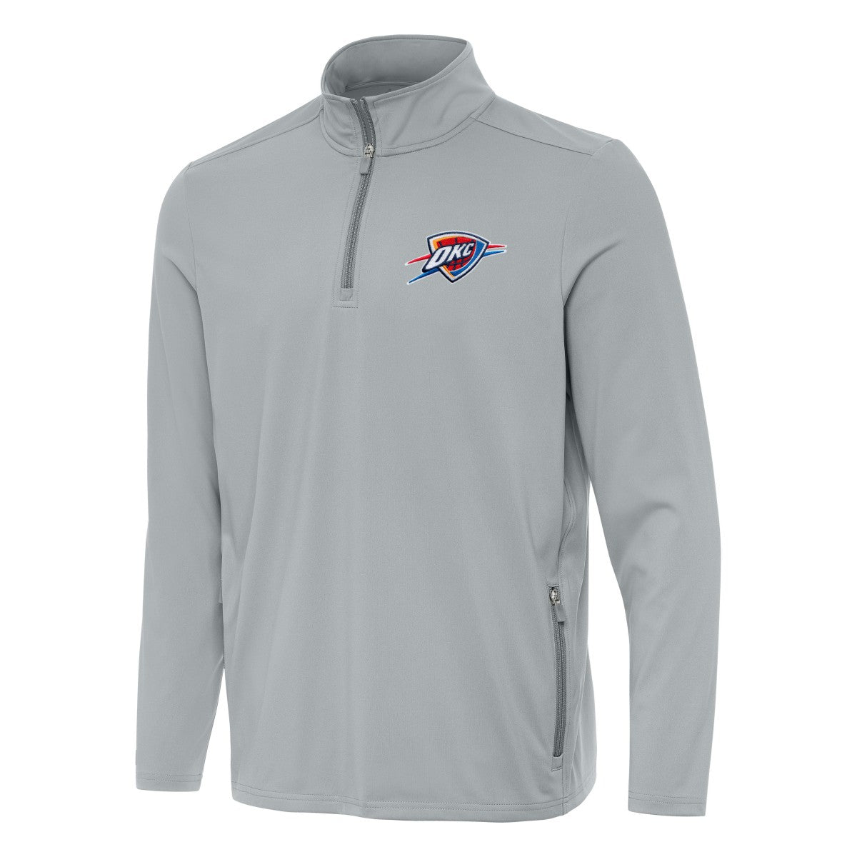 Oklahoma City Thunder Antigua Perilous Quarter-Zip Sweatshirt - Gray cheap