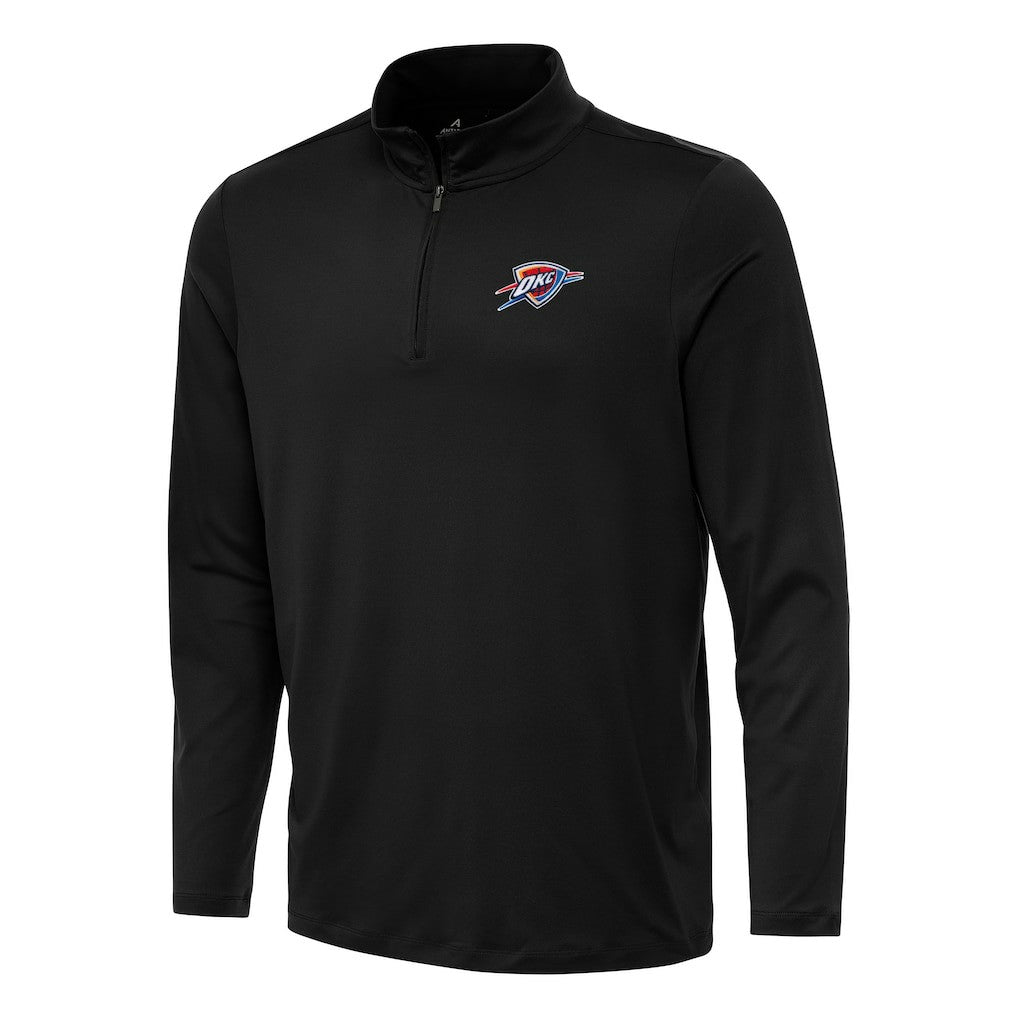 Oklahoma City Thunder Antigua Reprocess Quarter-Zip Top - Black for sale