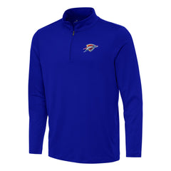 Oklahoma City Thunder Antigua Reprocess Quarter-Zip Top - Blue sale