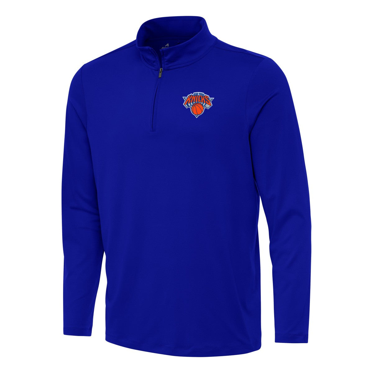 New York Knicks Antigua Reprocess Quarter-Zip Top - Blue online