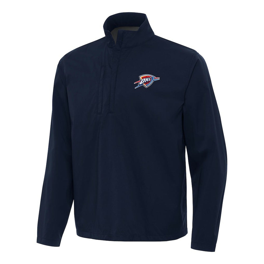 Oklahoma City Thunder Antigua Brisk Quarter-Zip Windbreaker - Navy sale
