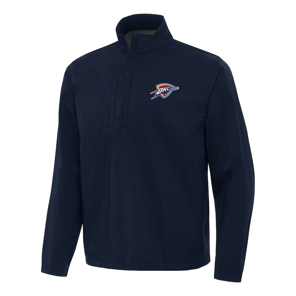 Oklahoma City Thunder Antigua Brisk Quarter-Zip Windbreaker - Navy sale