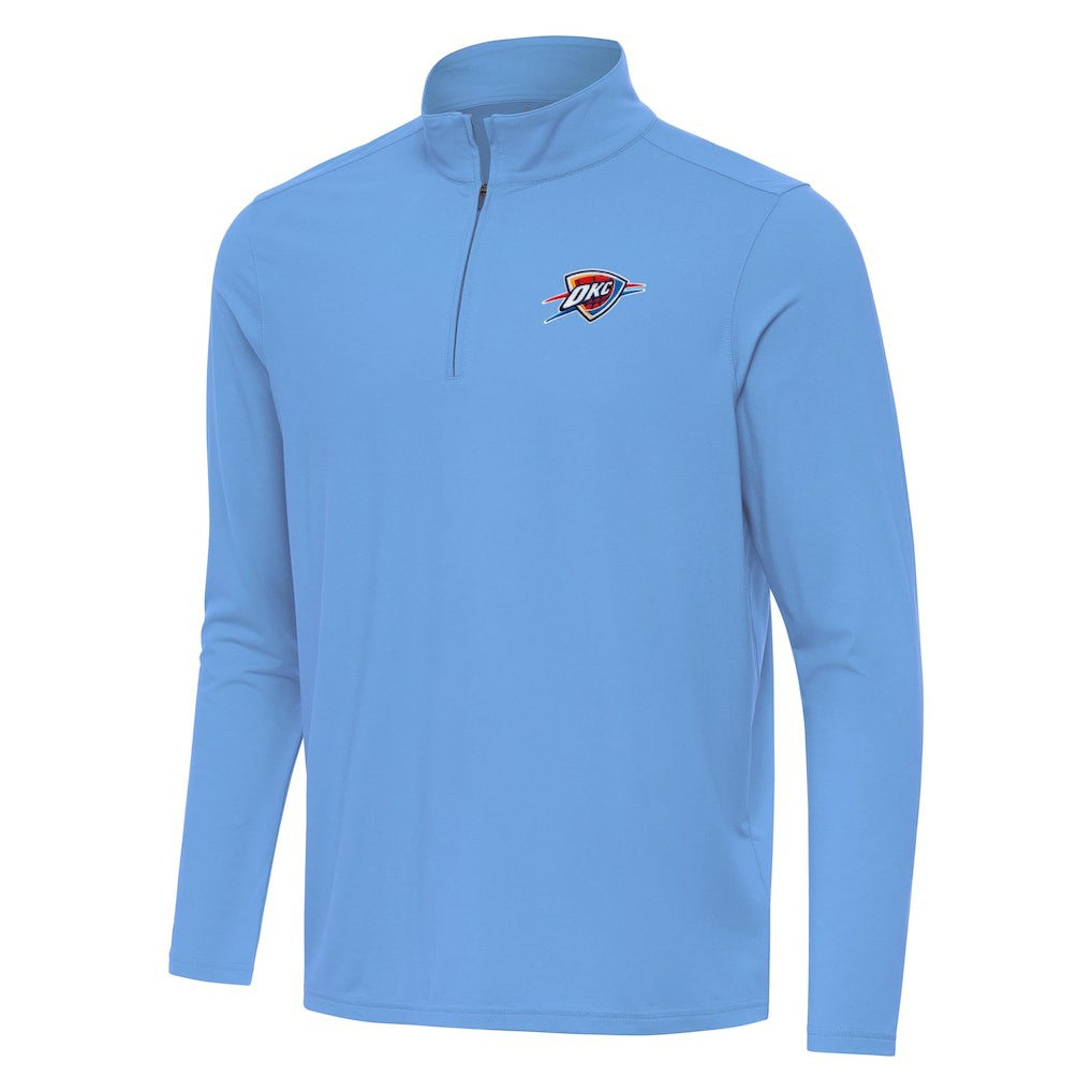 Oklahoma City Thunder Antigua Intent Quarter-Zip Top - Powder Blue for sale