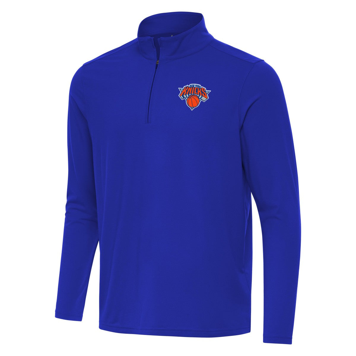 New York Knicks Antigua Intent Quarter-Zip Top - Royal outlet