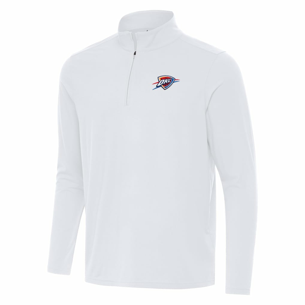 Oklahoma City Thunder Antigua Intent Quarter-Zip Top - White sale