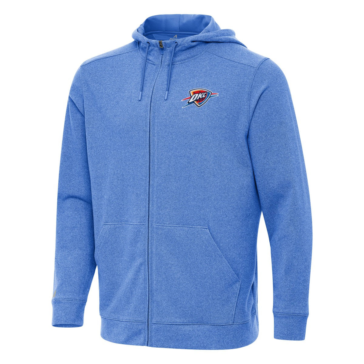 Oklahoma City Thunder Antigua Effortless Full-Zip Hoodie Jacket - Heather Blue cheap