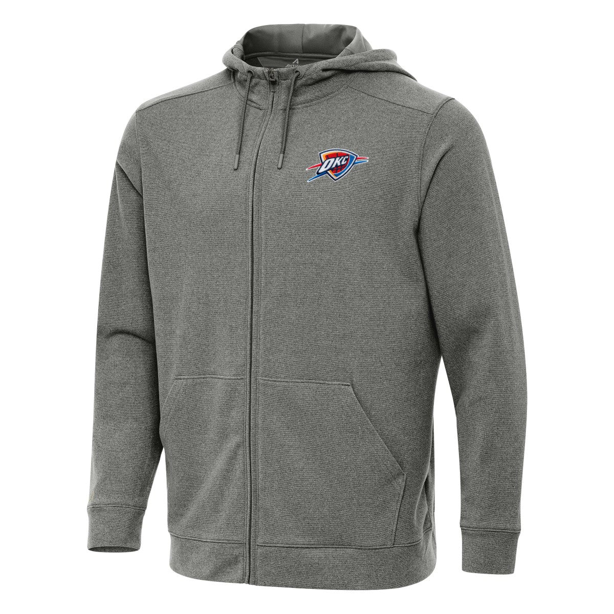 Oklahoma City Thunder Antigua Effortless Full-Zip Hoodie Jacket - Heather Charcoal outlet