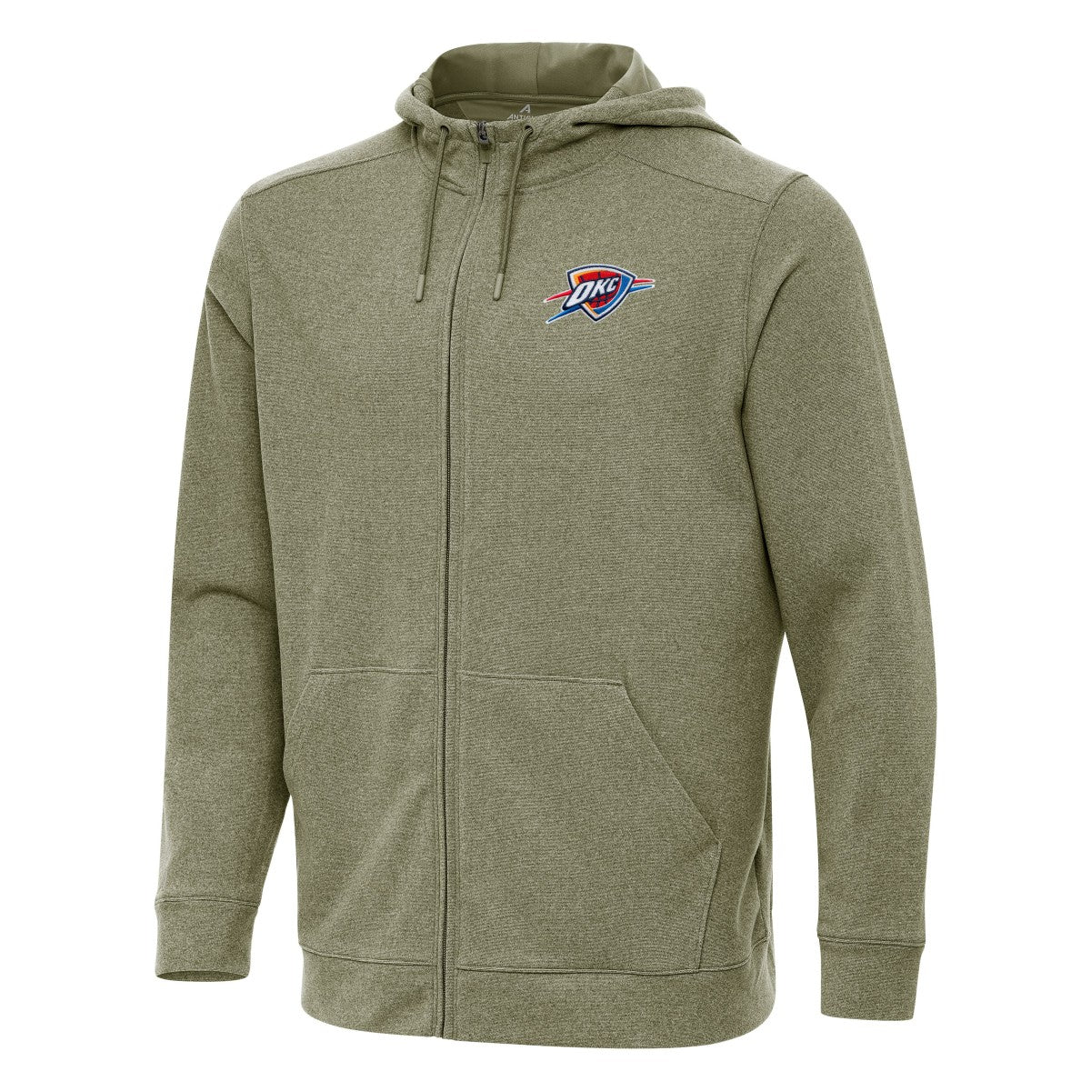 Oklahoma City Thunder Antigua Effortless Full-Zip Hoodie Jacket - Olive online