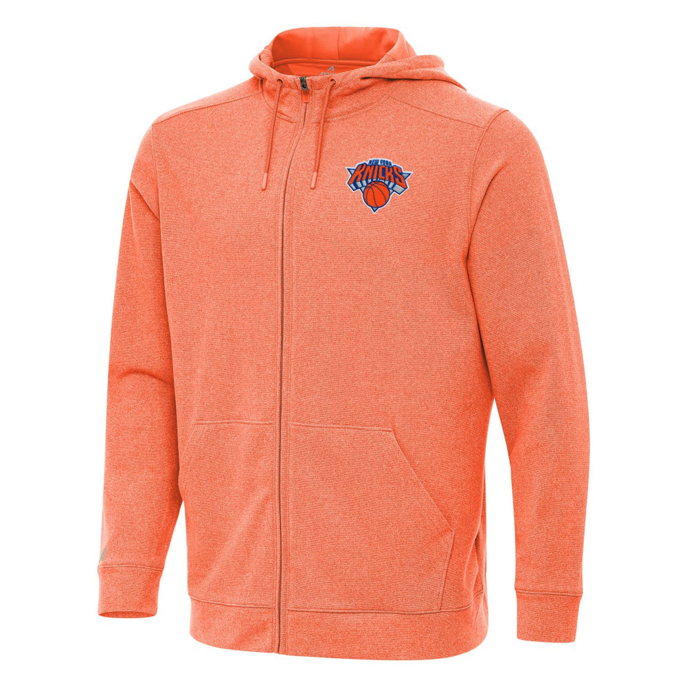 New York Knicks Antigua Effortless Full-Zip Hoodie Jacket - Heather Orange cheap