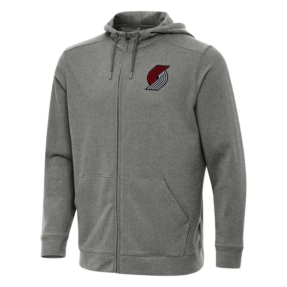 Portland Trail Blazers Antigua Effortless Full-Zip Hoodie Jacket - Heather Charcoal sale