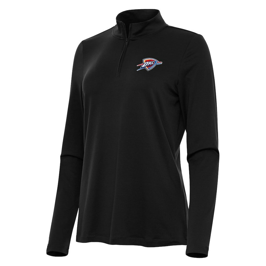 Oklahoma City Thunder Antigua Women's Reprocess Quarter-Zip Top - Black discount