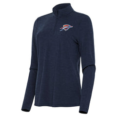 Oklahoma City Thunder Antigua Women's Bright Quarter-Zip Top - Heather Navy on sale