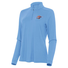 Oklahoma City Thunder Antigua Women's Intent Quarter-Zip Top - Light Blue on sale