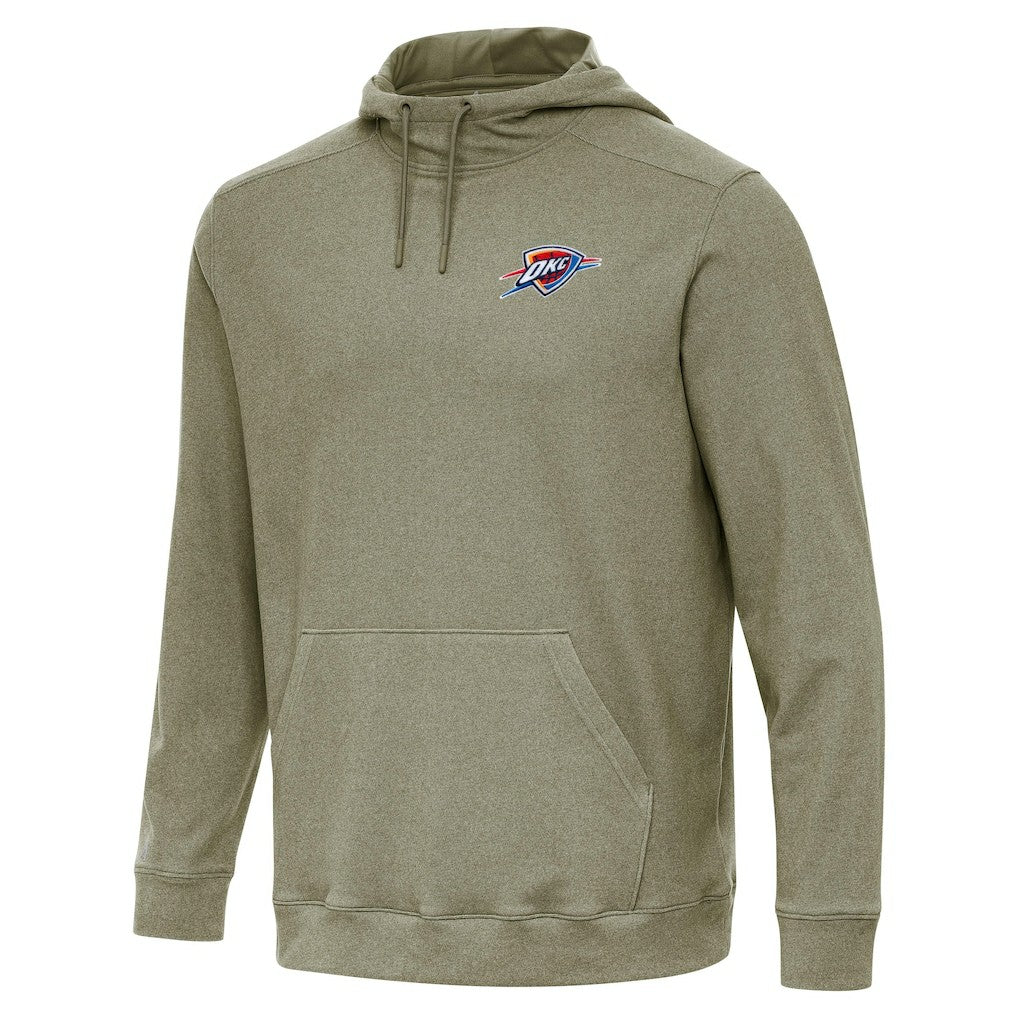 Oklahoma City Thunder Antigua Cloud Pullover Hoodie - Heather Olive discount