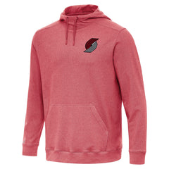 Portland Trail Blazers Antigua Cloud Pullover Hoodie - Heather Red outlet
