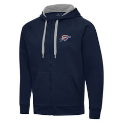 Oklahoma City Thunder Antigua Big & Tall Victory Full-Zip Hoodie Jacket - Navy for sale