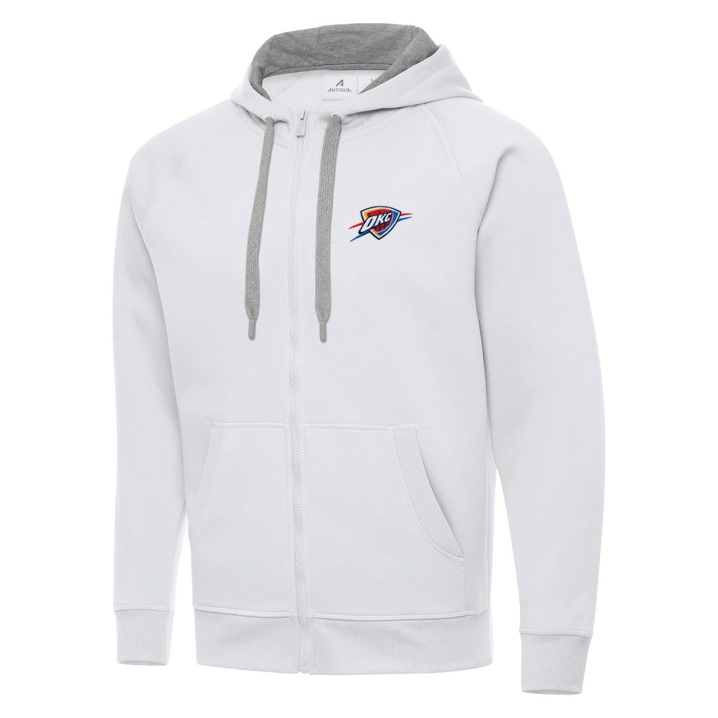 Oklahoma City Thunder Antigua Big & Tall Victory Full-Zip Hoodie Jacket - White cheap