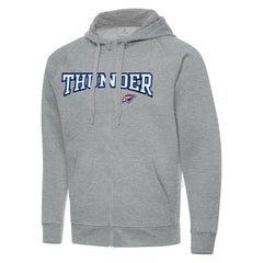 Oklahoma City Thunder Antigua Big & Tall Victory Full-Zip Hoodie Jacket - Heather Gray on sale