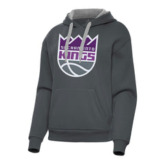 Sacramento Kings Antigua Women's Victory Pullover Hoodie - Charcoal for sale