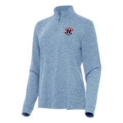 Washington Wizards Antigua Women's Mentor Quarter-Zip Mock Long Sleeve Top - Heather Aqua for sale