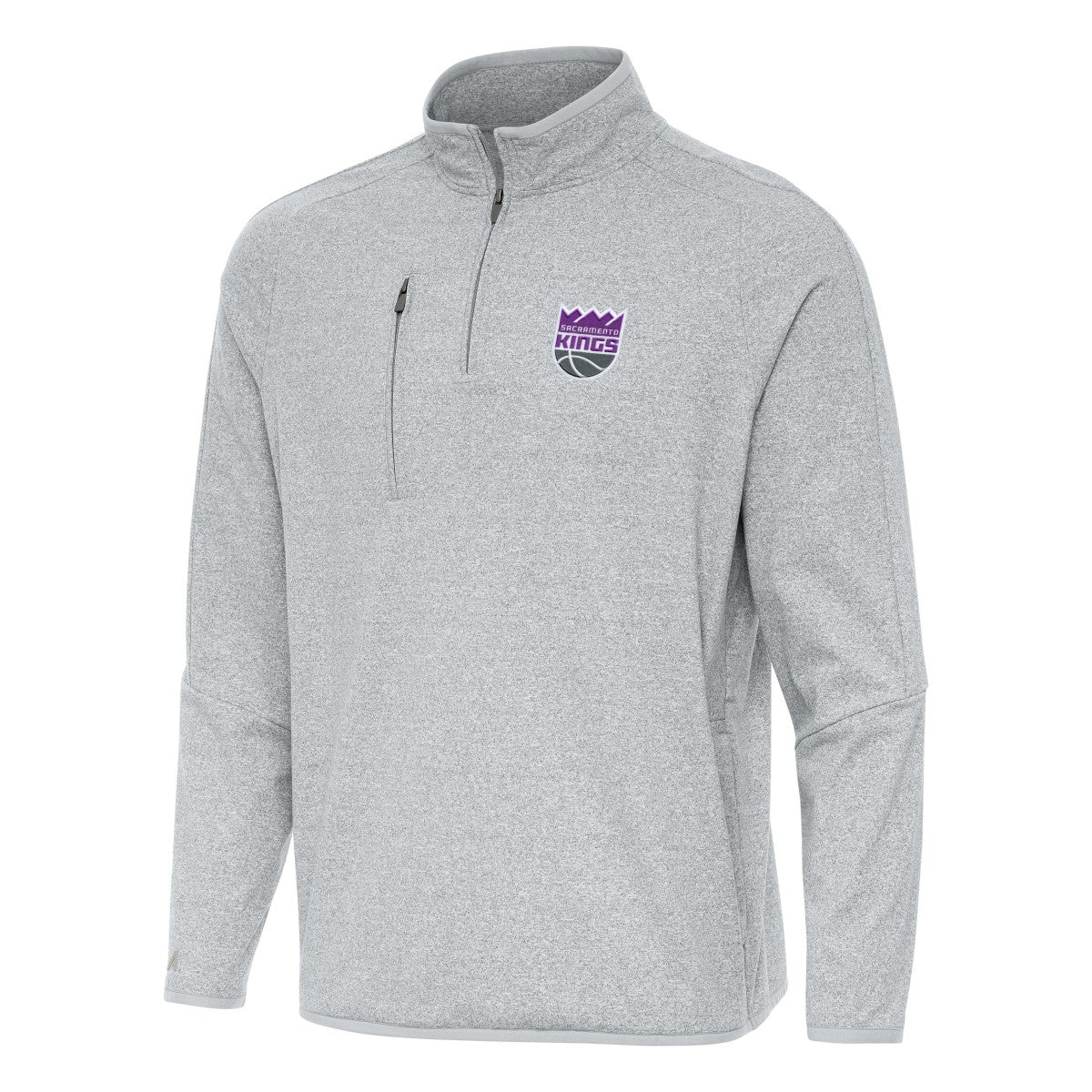 Sacramento Kings Antigua Certain Quarter-Zip Tri-Blend Sweatshirt - Heather Gray online