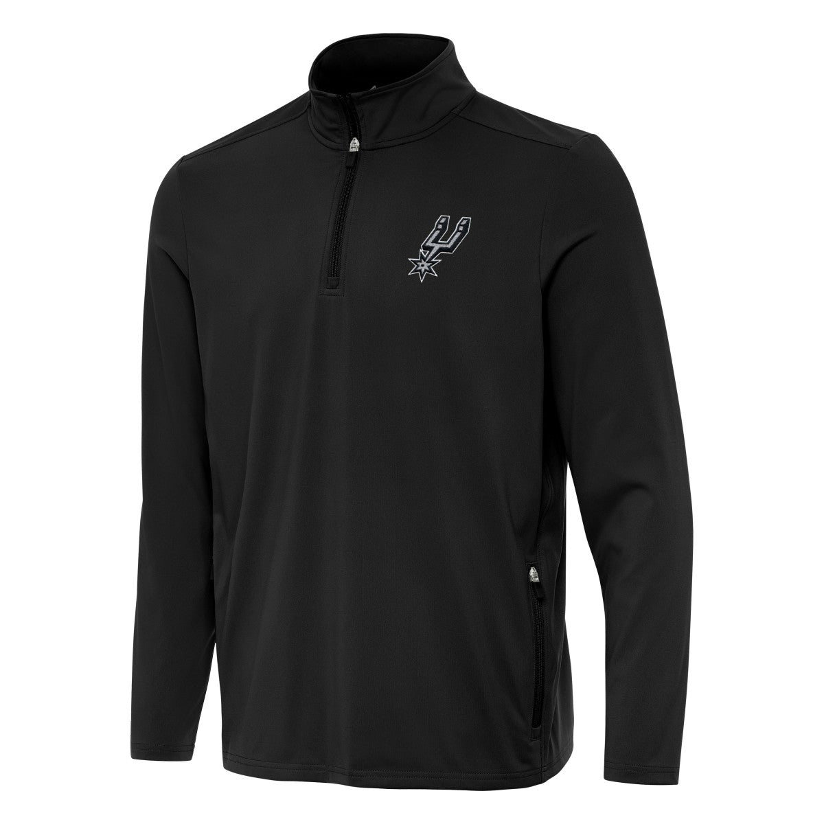 San Antonio Spurs Antigua Perilous Quarter-Zip Sweatshirt - Black discount