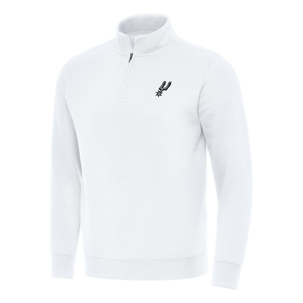 San Antonio Spurs Antigua Victory Quarter-Zip Mock Sweatshirt - White for sale