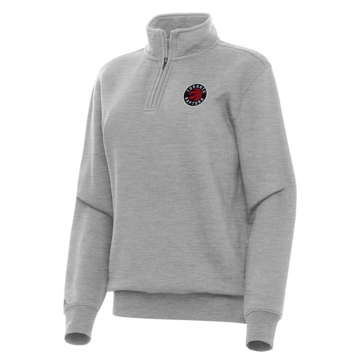 Toronto Raptors Antigua Women's Victory Quarter-Zip Sweatshirt - Heather Gray cheap