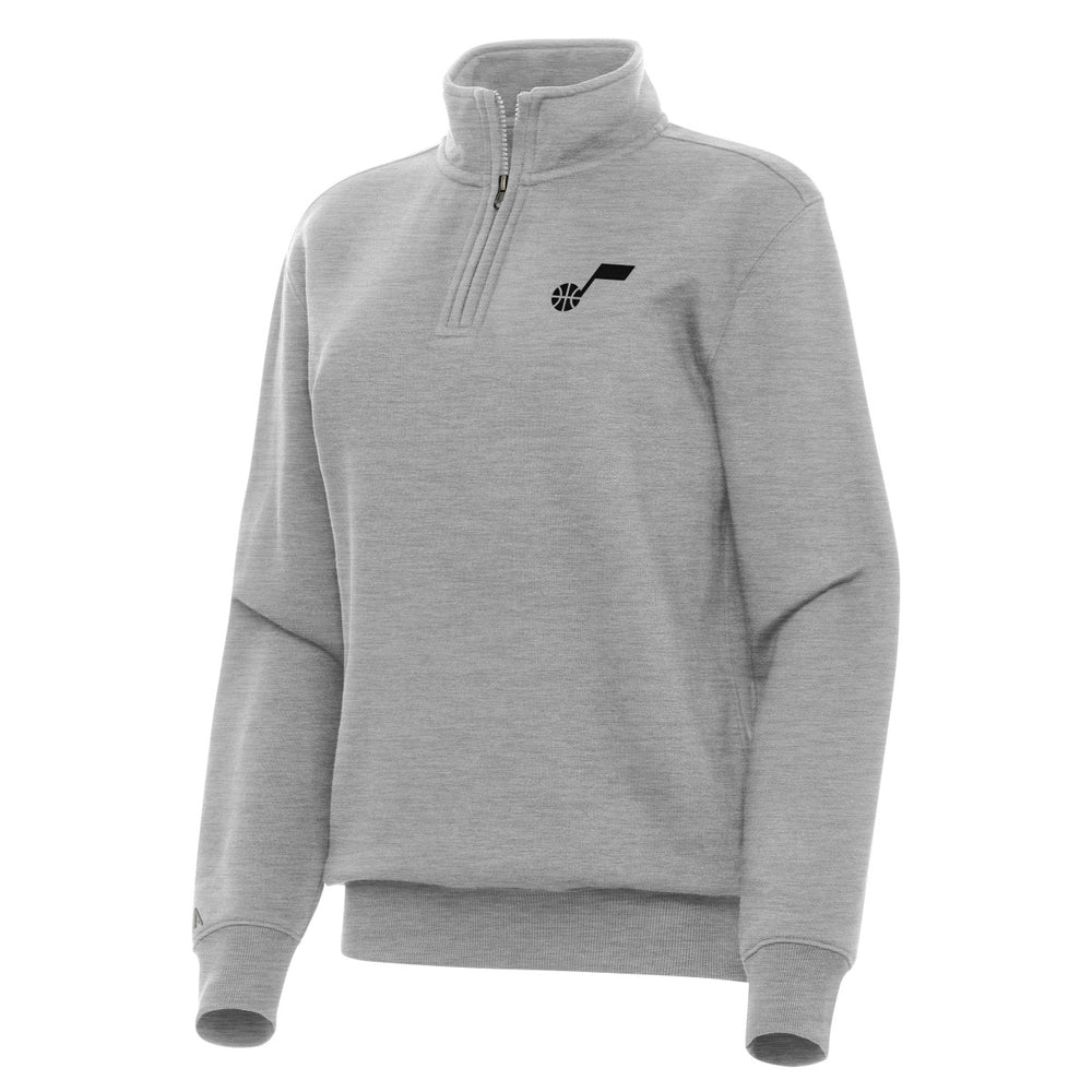 Utah Jazz Antigua Women's Victory Quarter-Zip Sweatshirt - Heather Gray discount