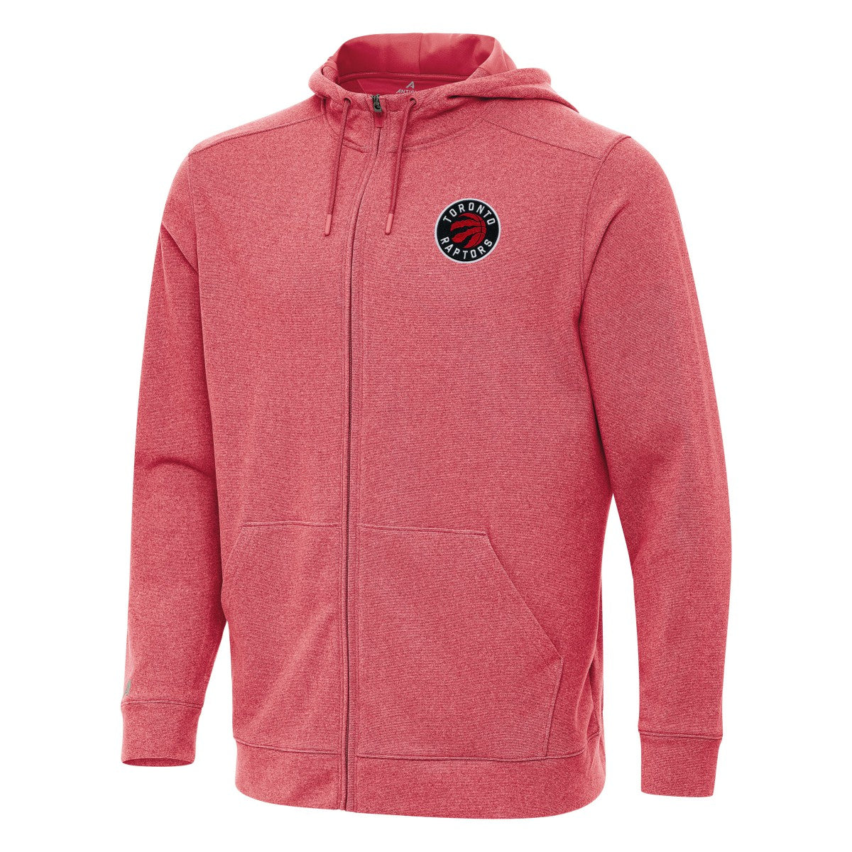 Toronto Raptors Antigua Effortless Full-Zip Hoodie Jacket - Heather Red on sale