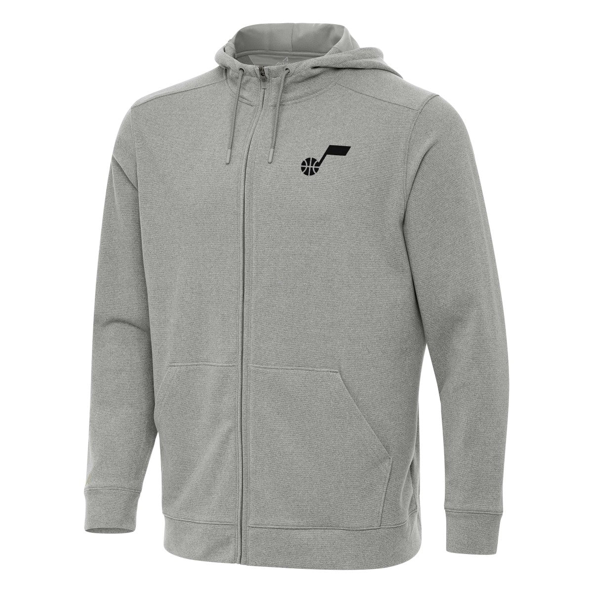 Utah Jazz Antigua Effortless Full-Zip Hoodie Jacket - Heather Gray shop