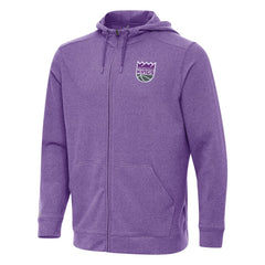 Sacramento Kings Antigua Effortless Full-Zip Hoodie Jacket - Heather Purple outlet