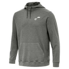 Utah Jazz Antigua Cloud Pullover Hoodie - Heather Black outlet