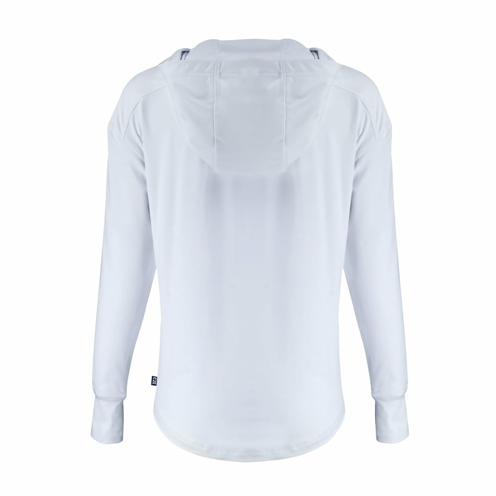Cleveland Browns Cutter & Buck Women's Daybreak Eco Recycled Half-Zip Hoodie - White online