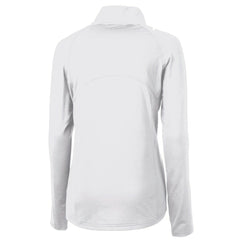 Cleveland Browns Cutter & Buck Women's Adapt Eco Knit Stretch Recycled Half-Zip Pullover Top - White sale