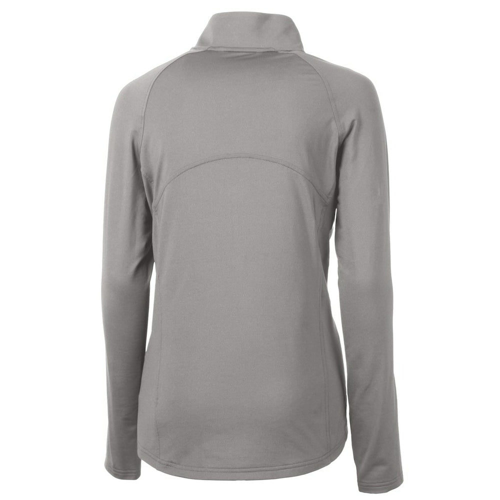 Cleveland Browns Cutter & Buck Women's Adapt Eco Knit Stretch Recycled Half-Zip Pullover Top - Gray discount