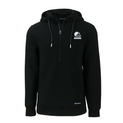 Cleveland Browns Cutter & Buck Roam Eco Recycled Half-Zip Pullover Hoodie - Black outlet