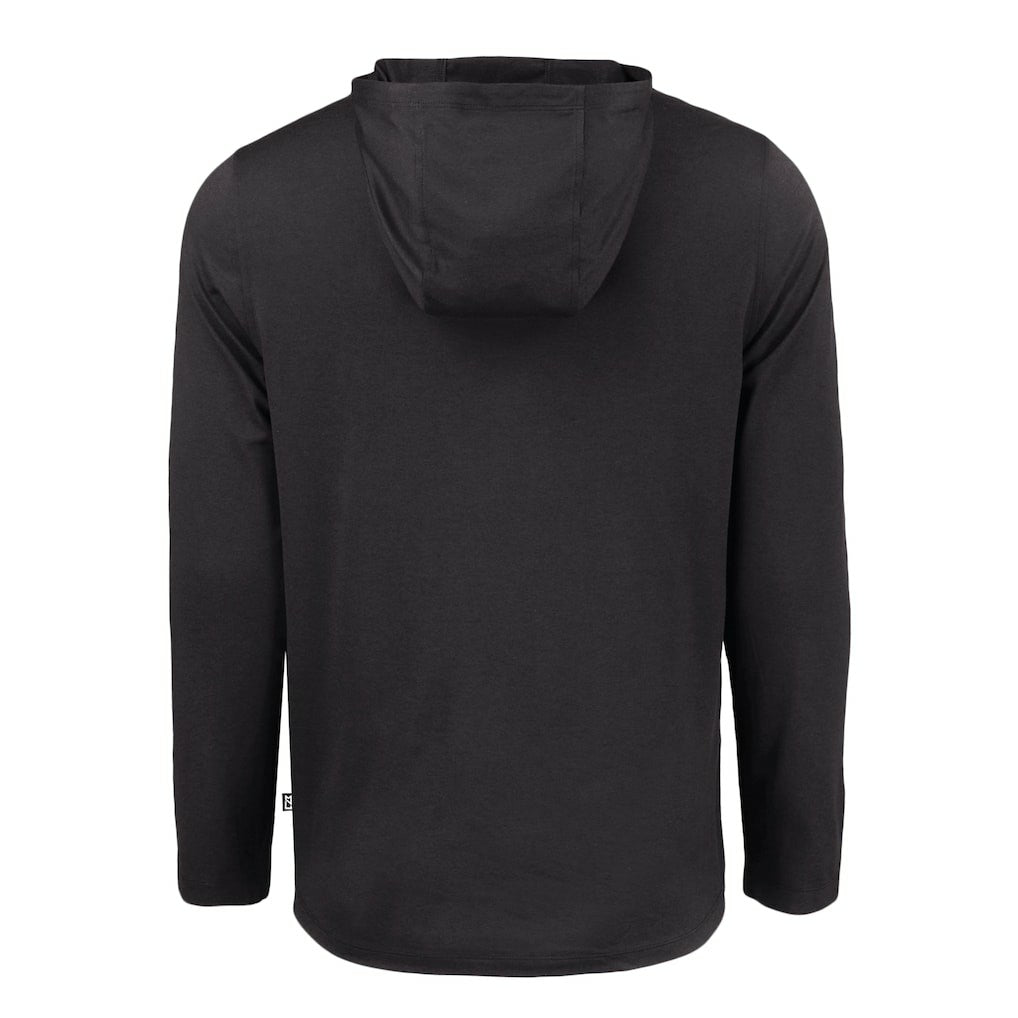 Cleveland Browns Cutter & Buck Coastline Epic Comfort Eco Recycled Long Sleeve Hooded T-Shirt - Black outlet