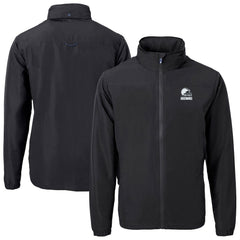 Cleveland Browns Cutter & Buck Charter Eco Recycled Full-Zip Hoodie Jacket - Black cheap