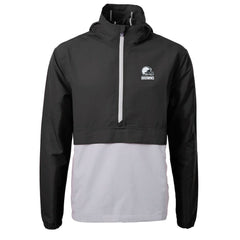 Cleveland Browns Cutter & Buck Charter Eco Recycled Anorak Half-Zip Hoodie Jacket - Black on sale