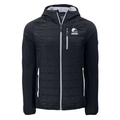 Cleveland Browns Cutter & Buck Rainier Primaloft Eco Full-Zip Hoodie Hybrid Jacket - Black outlet