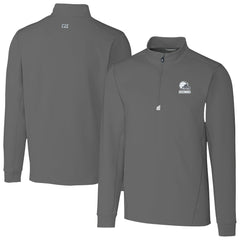 Cleveland Browns Cutter & Buck Big & Tall Traverse Stretch Eco Quarter-Zip Pullover Top - Gray cheap