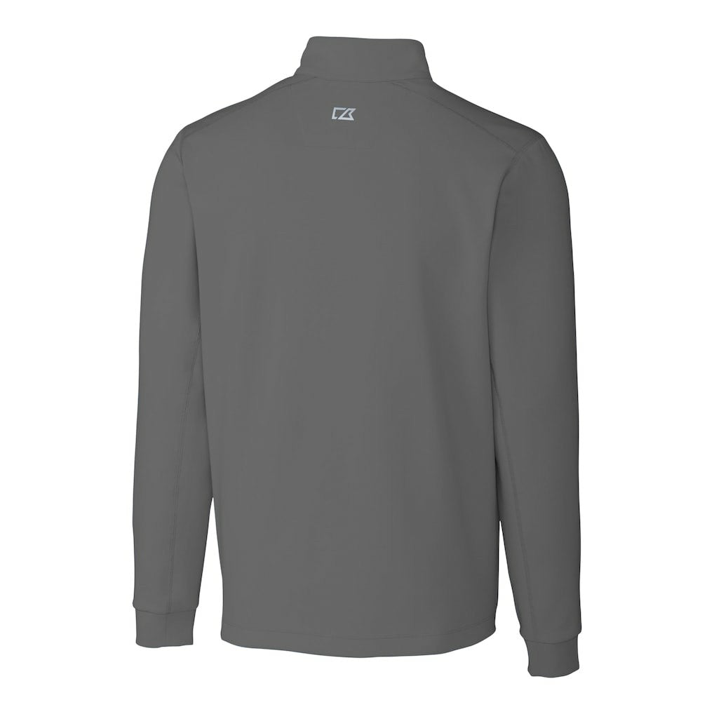 Cleveland Browns Cutter & Buck Big & Tall Traverse Stretch Eco Quarter-Zip Pullover Top - Gray cheap