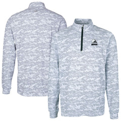 Cleveland Browns Cutter & Buck Big & Tall Traverse Stretch Eco Camo Print Quarter-Zip Top - Charcoal outlet