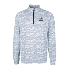 Cleveland Browns Cutter & Buck Big & Tall Traverse Stretch Eco Camo Print Quarter-Zip Top - Charcoal outlet